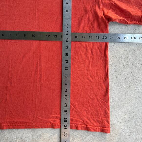 Vintage Orange 90s Nike Gym Shirt with Embroidered Nike Swoosh Y2K Size Medium - Picture 6 of 6